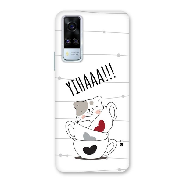 Cute Cat Cup Back Case for Vivo Y51