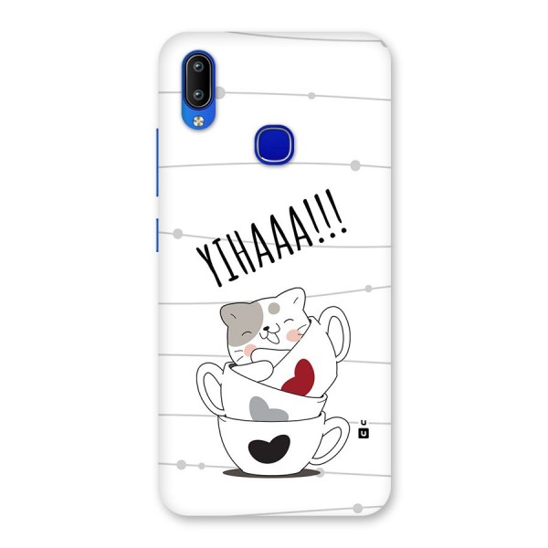 Cute Cat Cup Back Case for Vivo Y91