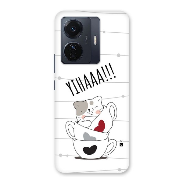 Cute Cat Cup Back Case for Vivo iQOO Z6 Pro