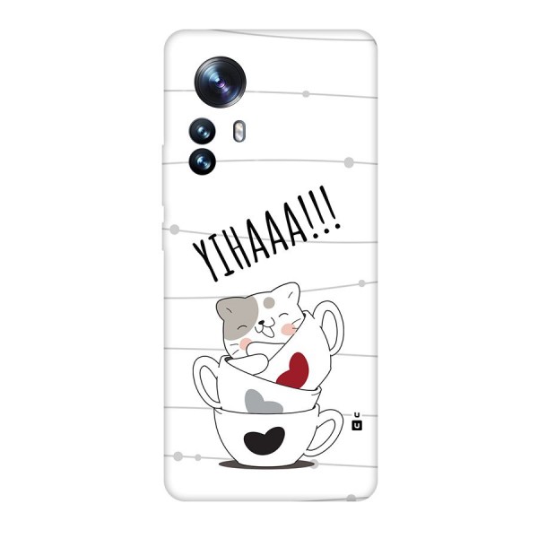 Cute Cat Cup Back Case for Xiaomi 12 Pro
