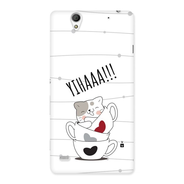 Cute Cat Cup Back Case for Xperia C4