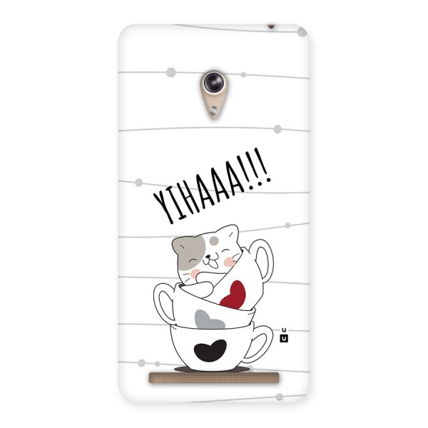 Cute Cat Cup Back Case for Zenfone 6