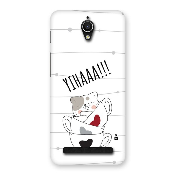 Cute Cat Cup Back Case for Zenfone Go