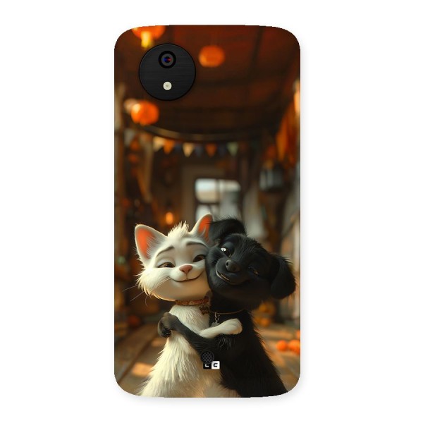 Cute Cat Dog Back Case for Canvas A1  AQ4501