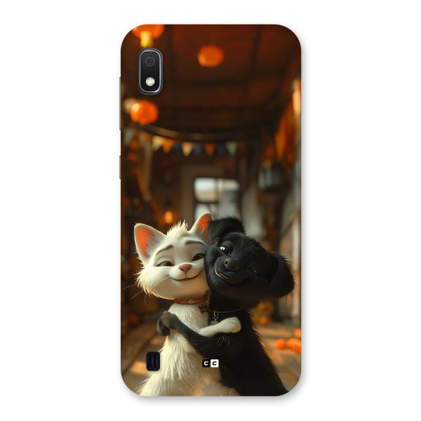 Cute Cat Dog Back Case for Galaxy A10