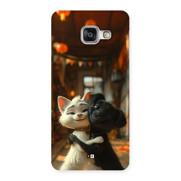 Cute Cat Dog Back Case for Galaxy A3 (2016)