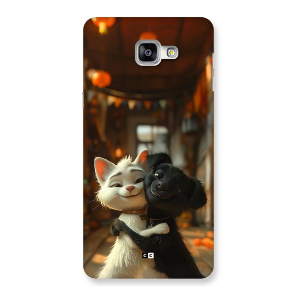 Cute Cat Dog Back Case for Galaxy A9