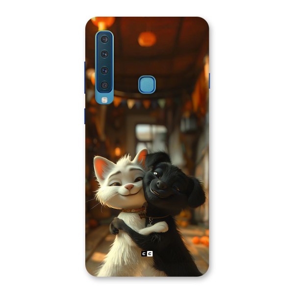 Cute Cat Dog Back Case for Galaxy A9 (2018)