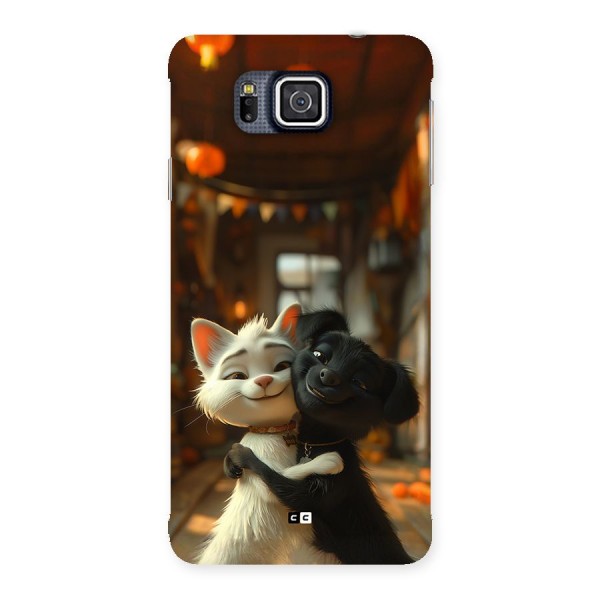 Cute Cat Dog Back Case for Galaxy Alpha