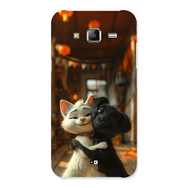 Cute Cat Dog Back Case for Galaxy J5