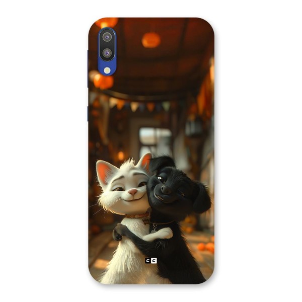 Cute Cat Dog Back Case for Galaxy M10