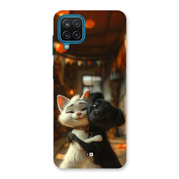 Cute Cat Dog Back Case for Galaxy M12