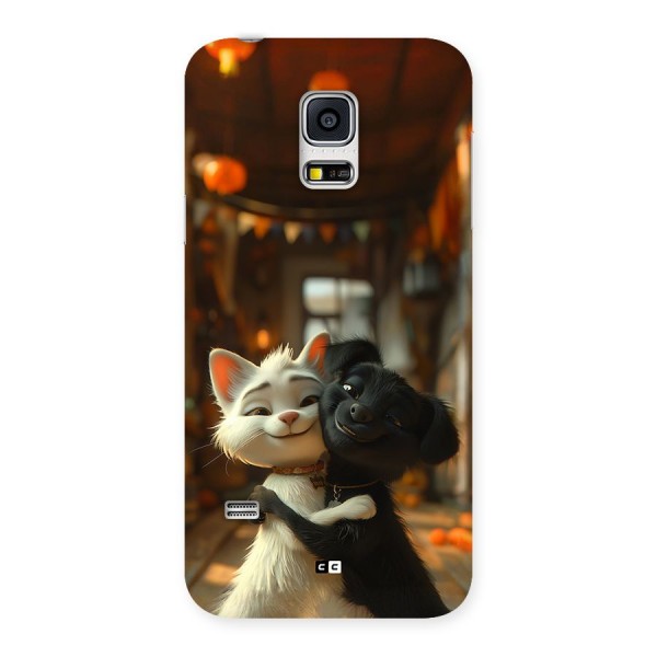 Cute Cat Dog Back Case for Galaxy S5 Mini