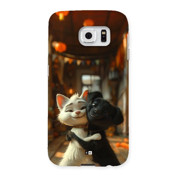 Cute Cat Dog Back Case for Galaxy S6