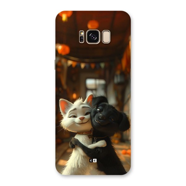 Cute Cat Dog Back Case for Galaxy S8 Plus