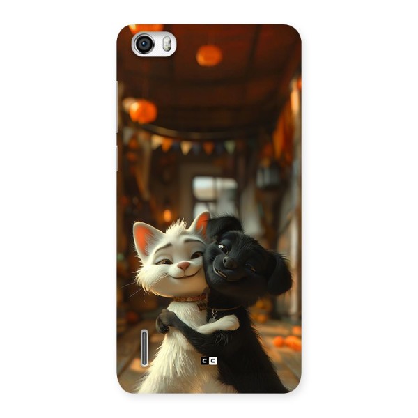 Cute Cat Dog Back Case for Honor 6