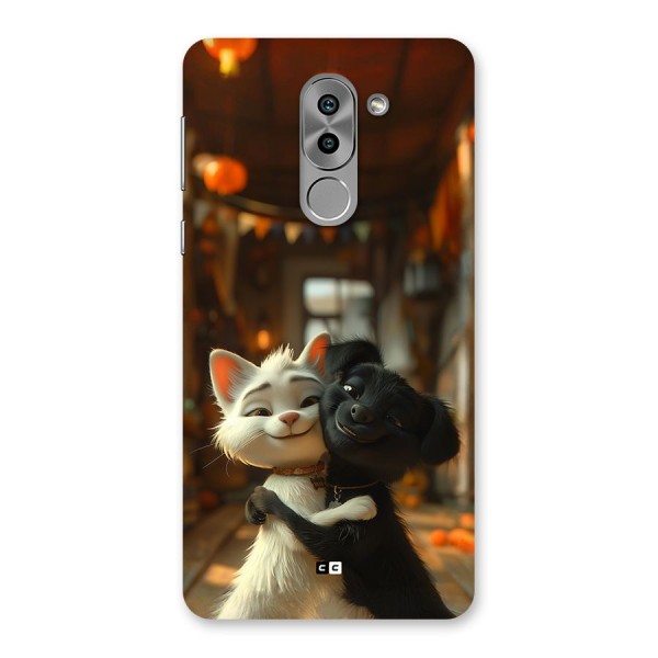 Cute Cat Dog Back Case for Honor 6X