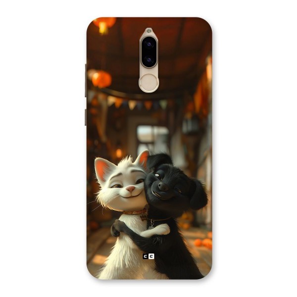 Cute Cat Dog Back Case for Honor 9i