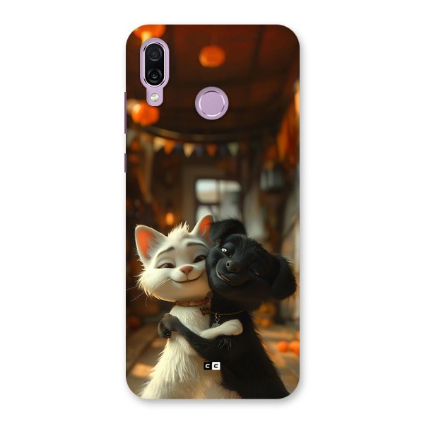 Cute Cat Dog Back Case for Honor Play