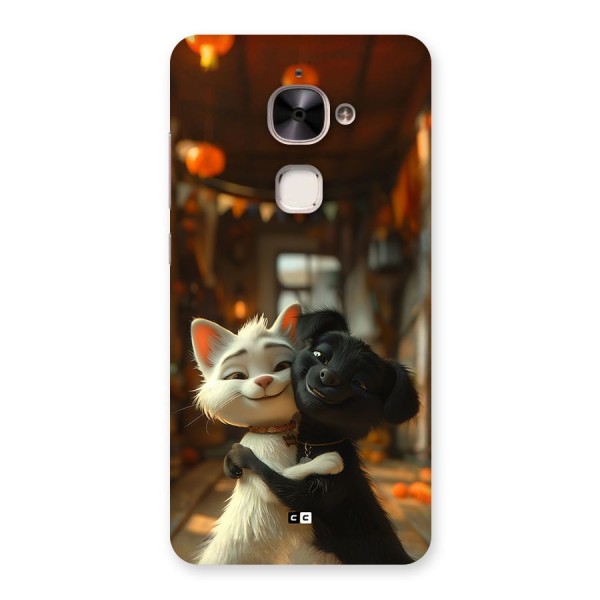 Cute Cat Dog Back Case for Le 2