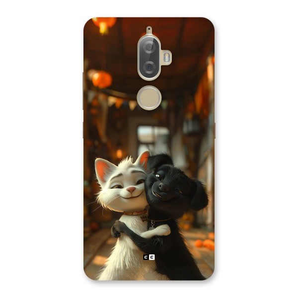 Cute Cat Dog Back Case for Lenovo K8 Plus