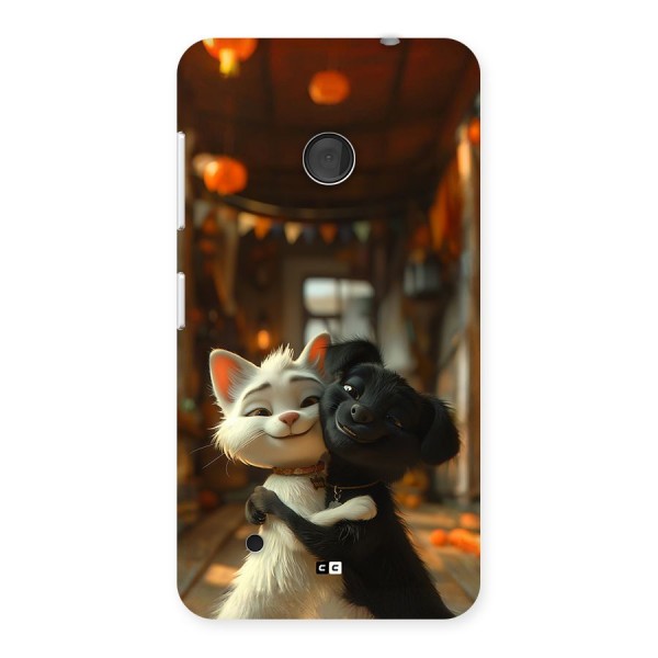 Cute Cat Dog Back Case for Lumia 530