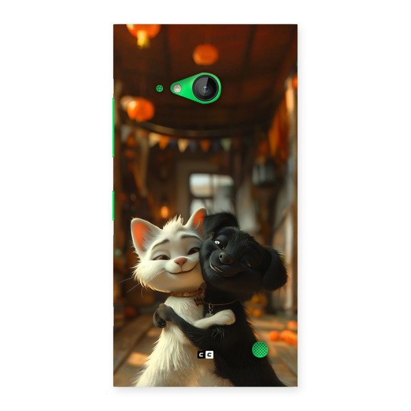 Cute Cat Dog Back Case for Lumia 730