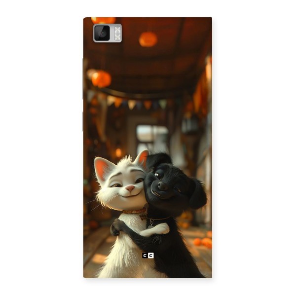 Cute Cat Dog Back Case for Mi3