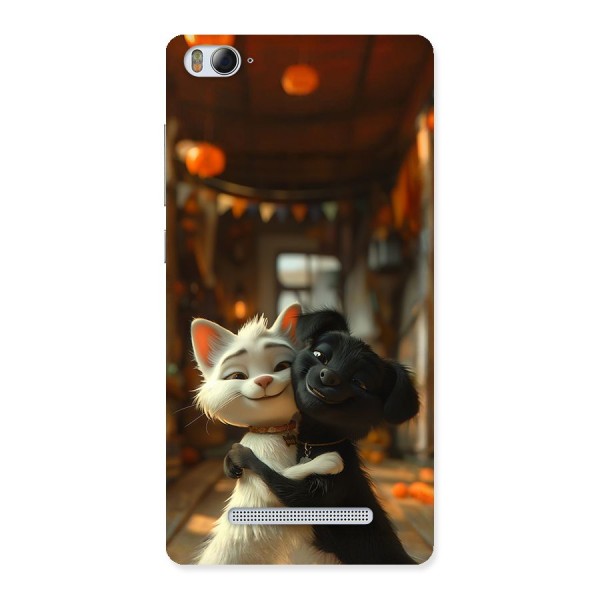 Cute Cat Dog Back Case for Mi4i