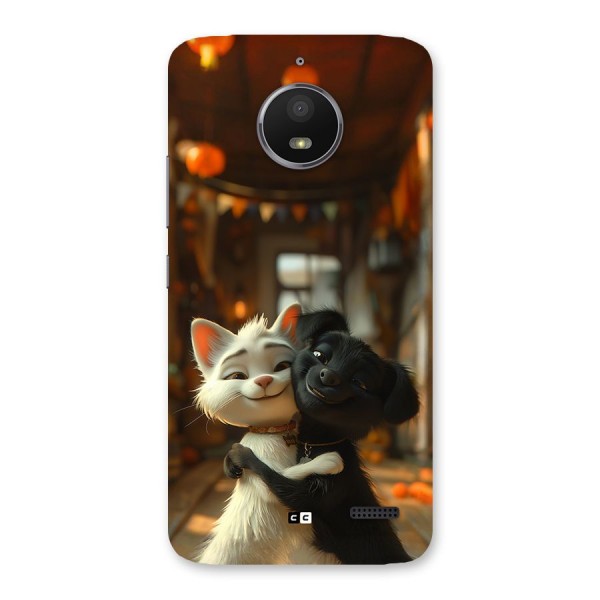 Cute Cat Dog Back Case for Moto E4