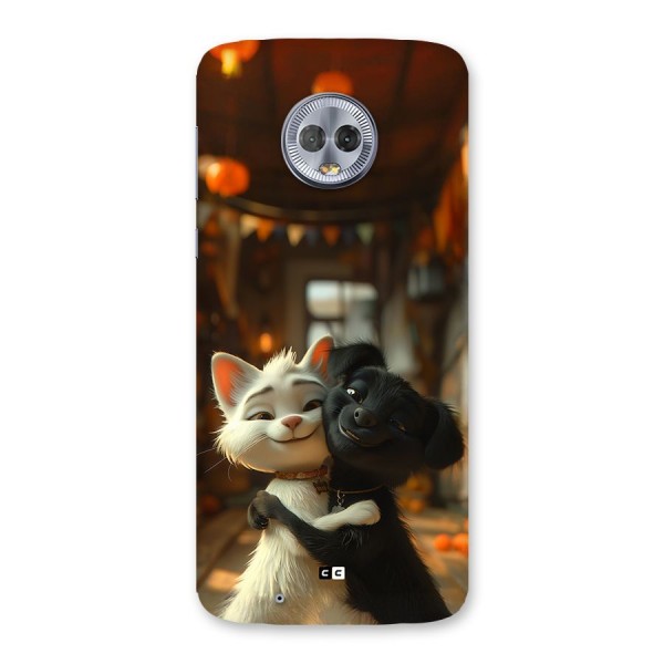 Cute Cat Dog Back Case for Moto G6