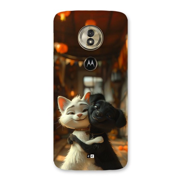 Cute Cat Dog Back Case for Moto G6 Play