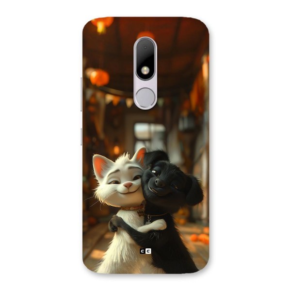 Cute Cat Dog Back Case for Moto M