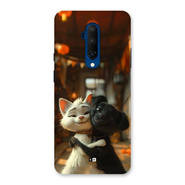 Cute Cat Dog Back Case for OnePlus 7T Pro