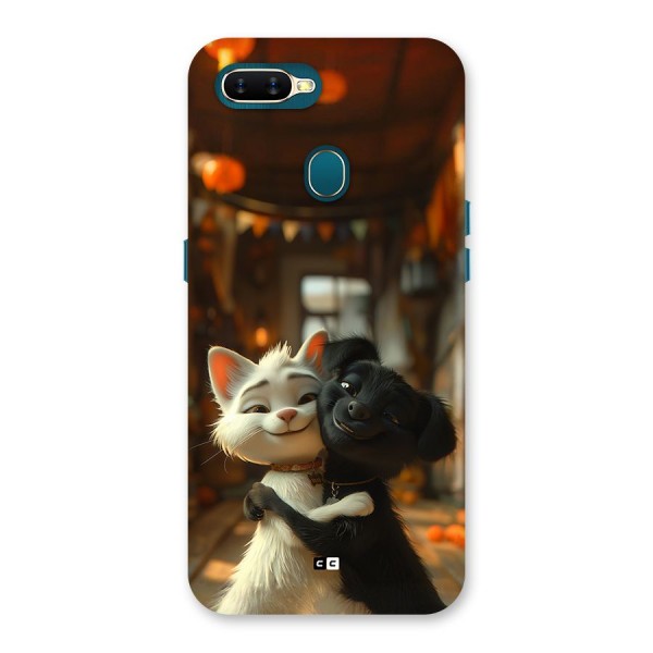 Cute Cat Dog Back Case for Oppo A11k