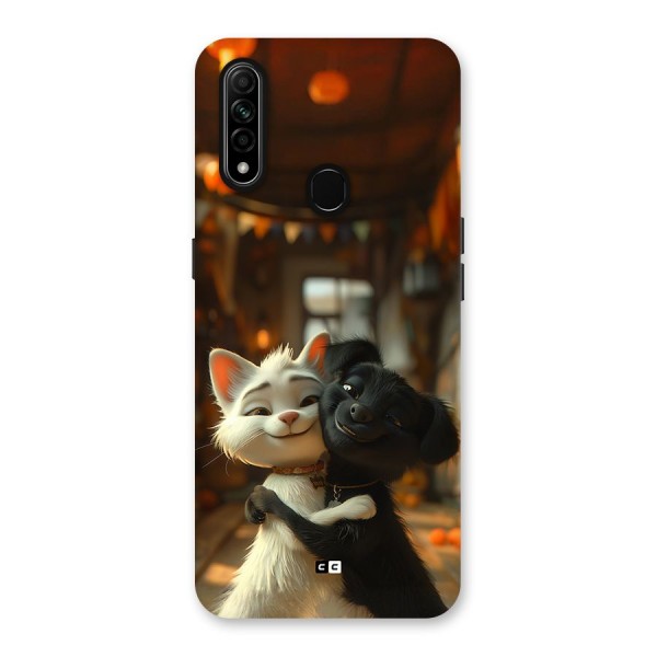 Cute Cat Dog Back Case for Oppo A31