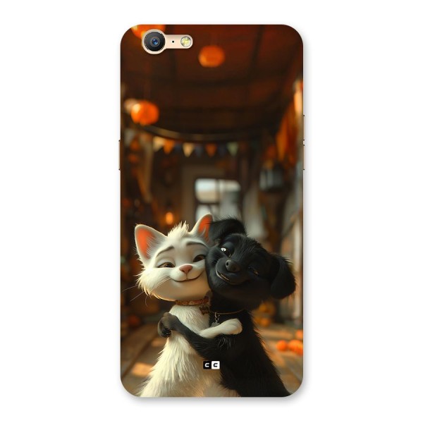 Cute Cat Dog Back Case for Oppo A39