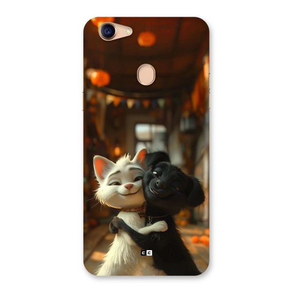 Cute Cat Dog Back Case for Oppo F5