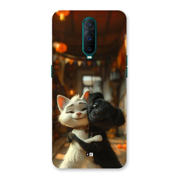 Cute Cat Dog Back Case for Oppo R17 Pro