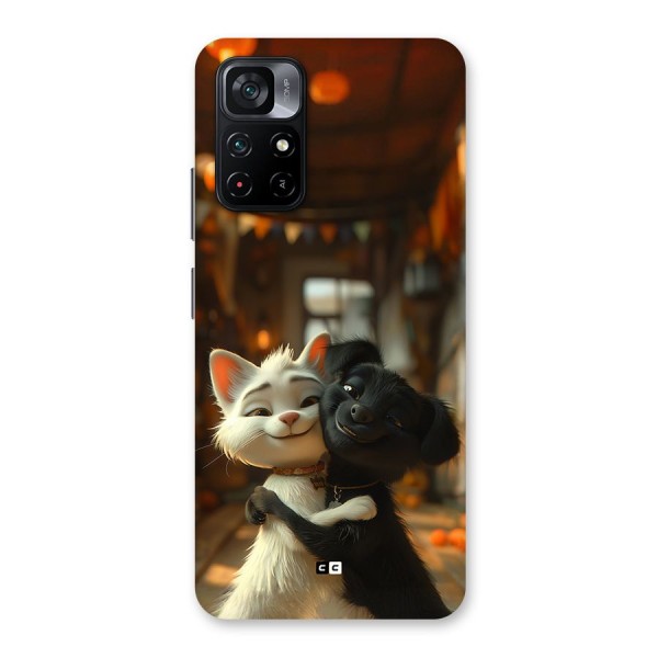 Cute Cat Dog Back Case for Poco M4 Pro 5G