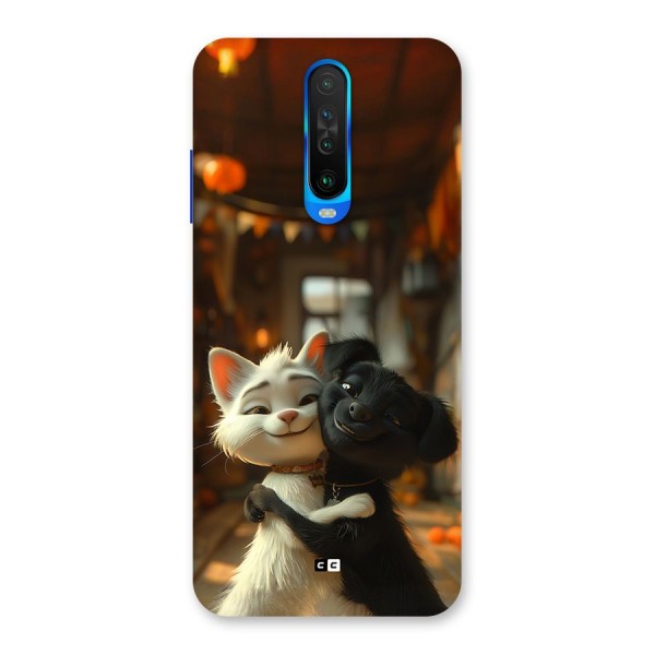 Cute Cat Dog Back Case for Poco X2