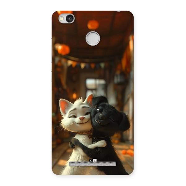 Cute Cat Dog Back Case for Redmi 3S Prime