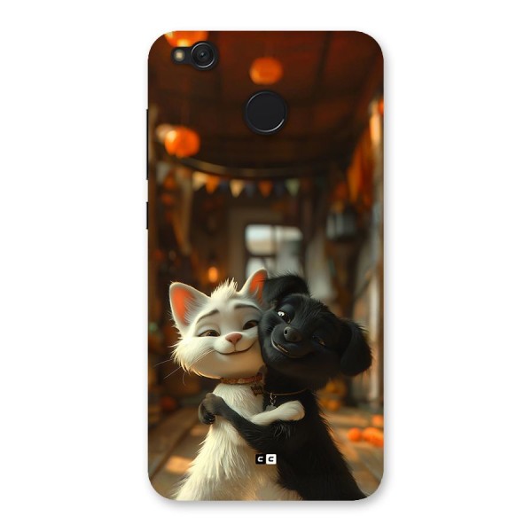 Cute Cat Dog Back Case for Redmi 4