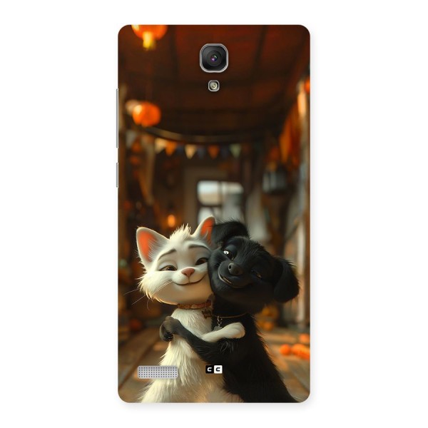 Cute Cat Dog Back Case for Redmi Note