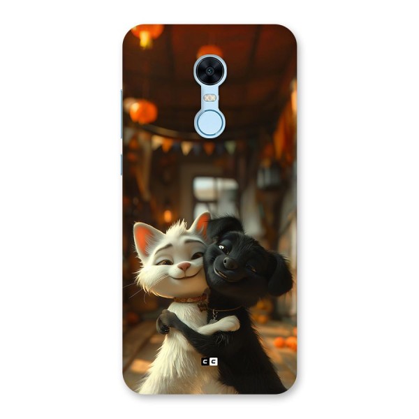 Cute Cat Dog Back Case for Redmi Note 5