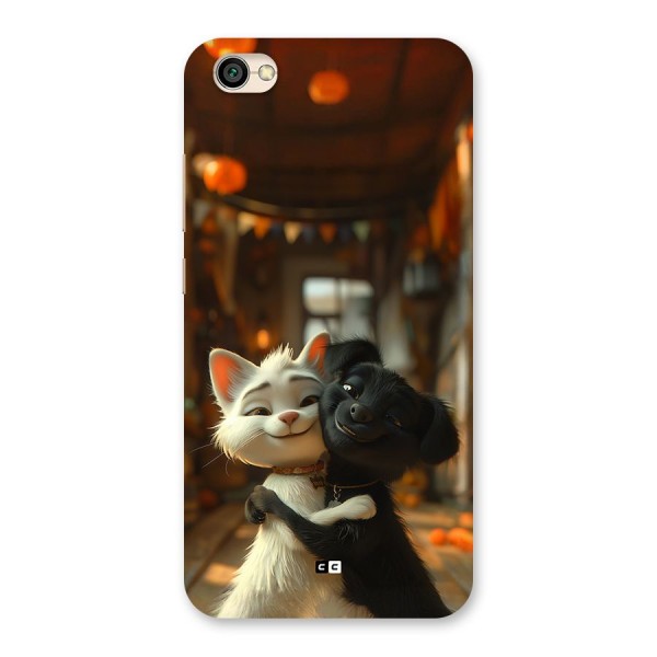 Cute Cat Dog Back Case for Redmi Y1 Lite