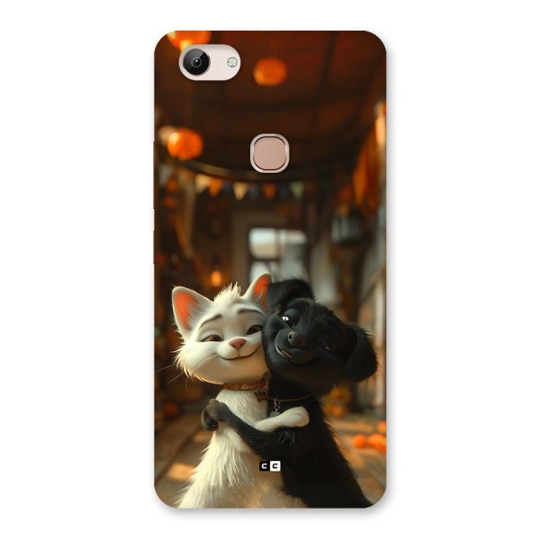 Cute Cat Dog Back Case for Vivo Y83