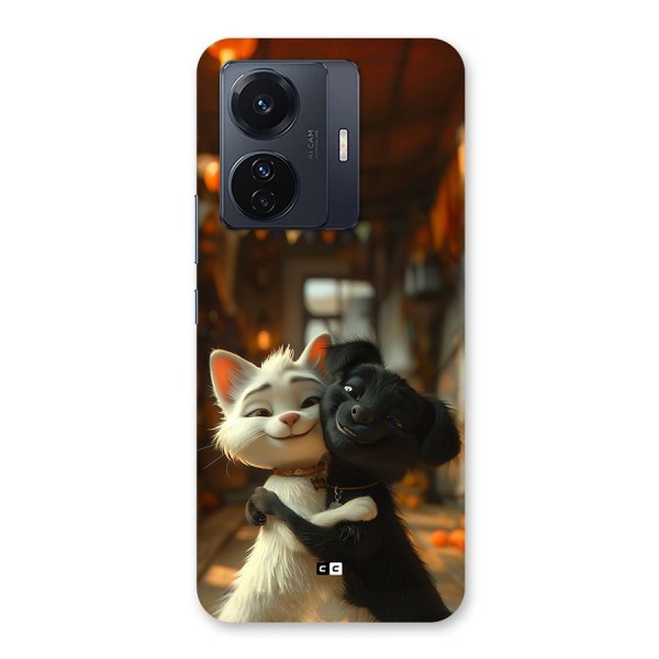 Cute Cat Dog Back Case for Vivo iQOO Z6 Pro