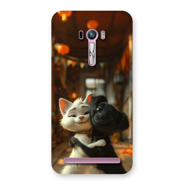 Cute Cat Dog Back Case for Zenfone Selfie