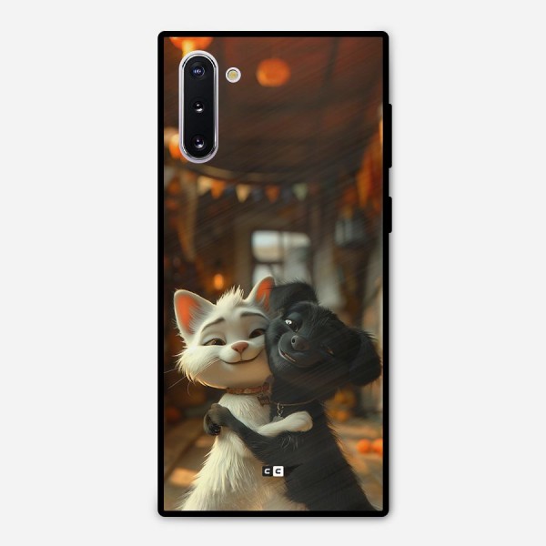 Cute Cat Dog Metal Back Case for Galaxy Note 10